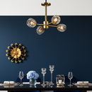 Lustre design à LED doré avec boule en cristal Luxury