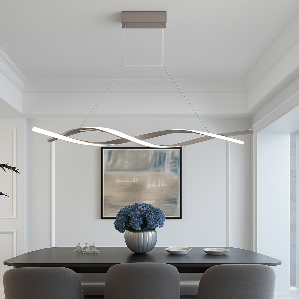 Lustre design LED en forme de vagues Callan - vue 7 sur 7