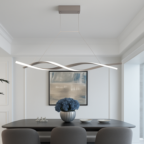 Lustre design LED en forme de vagues Callan - vue 7 sur 7