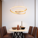Lustre design à LED en spirale en aluminium Mooskolin