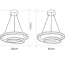 Lustre design à LED en spirale en aluminium Mooskolin