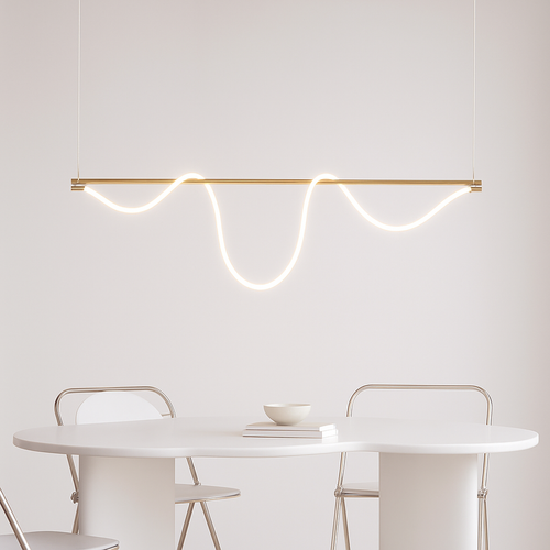 lustre design moderne led pour éclairage intérieur - vue 5 sur 5
