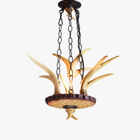 lustre en bois créatif pour restaurant hôtel bar café
