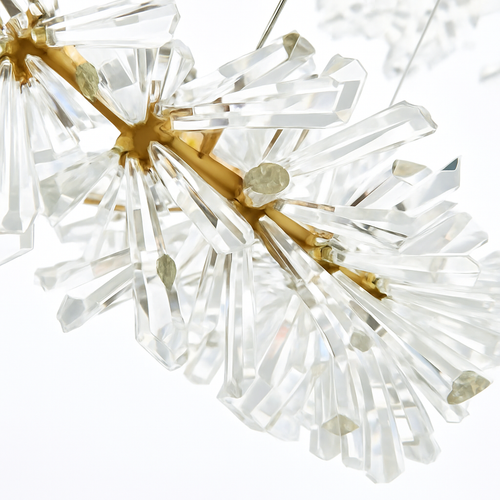 lustre en cristal design pour éclairage intérieur élégant - vue 7 sur 16