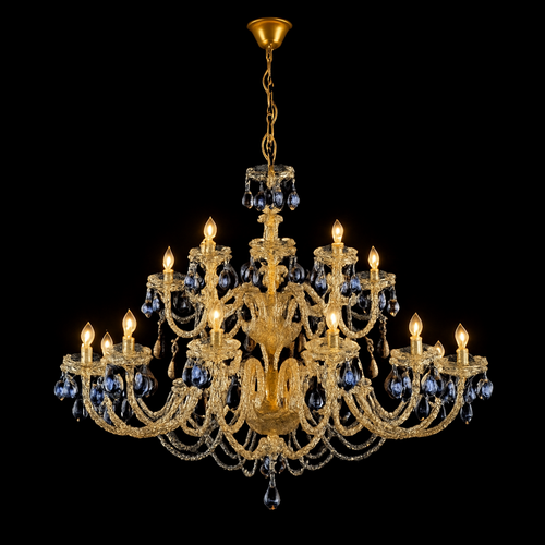 lustre en cristal design pour un intérieur luxueux et raffiné - vue 6 sur 6