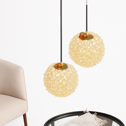 lustre en cristal led léger pour une ambiance romantique et élégante - vue 2 sur 10