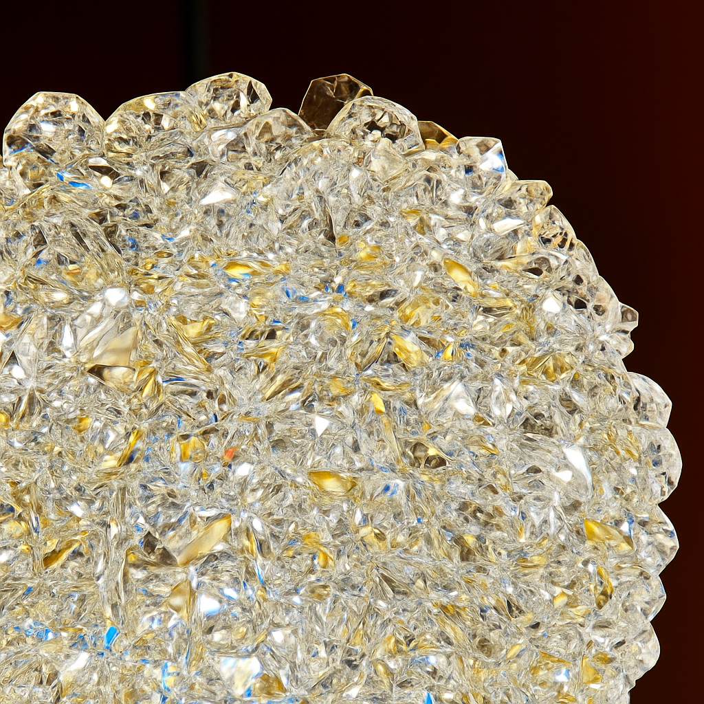 lustre en cristal led léger pour une ambiance romantique et élégante - vue 6 sur 10