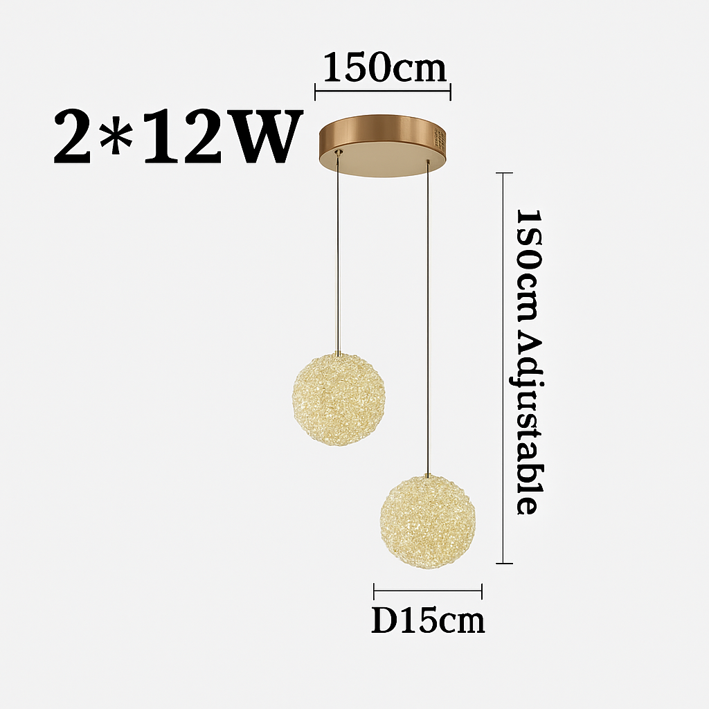 lustre en cristal led léger pour une ambiance romantique et élégante - vue 7 sur 10