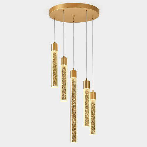 lustre en cristal led moderne pour décoration intérieure créative - vue 13 sur 22