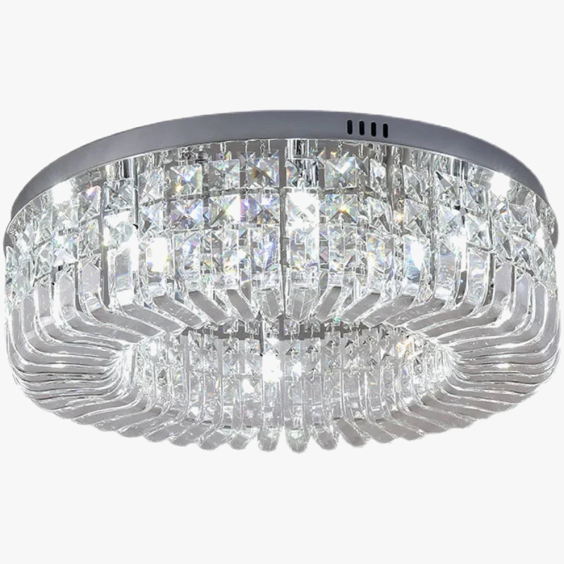 lustre en cristal moderne design avec éclairage led décoratif
