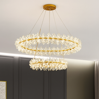lustre en cristal moderne design créatif lumineux pour intérieur élégant