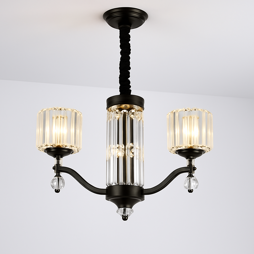 lustre en cristal moderne pour éclairage intérieur élégant - vue 10 sur 10