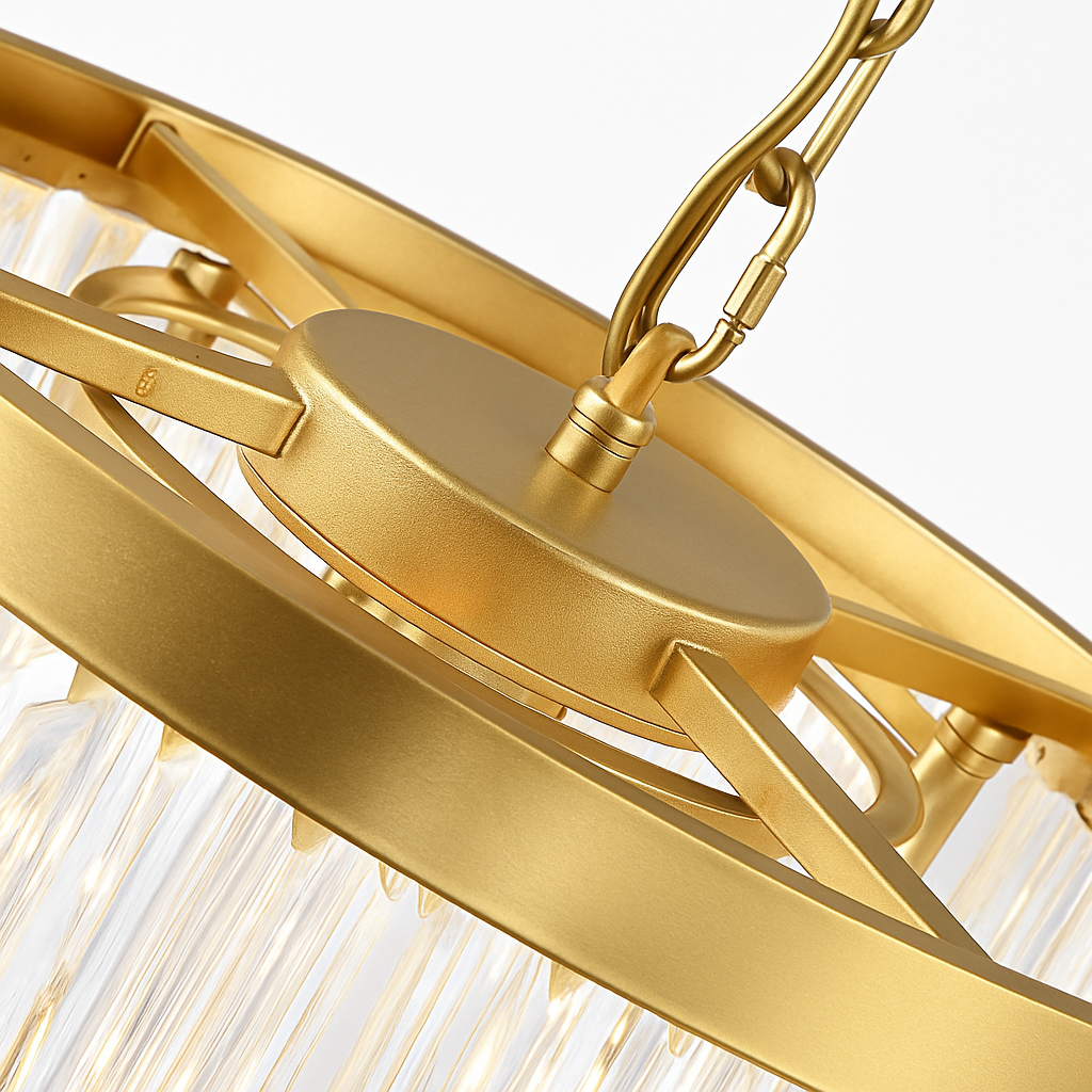 lustre en cristal moderne pour décoration contemporaine de luxe - vue 7 sur 10