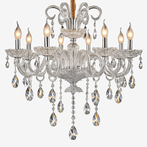 lustre en cristal moderne pour une décoration luxueuse - vue 2 sur 5