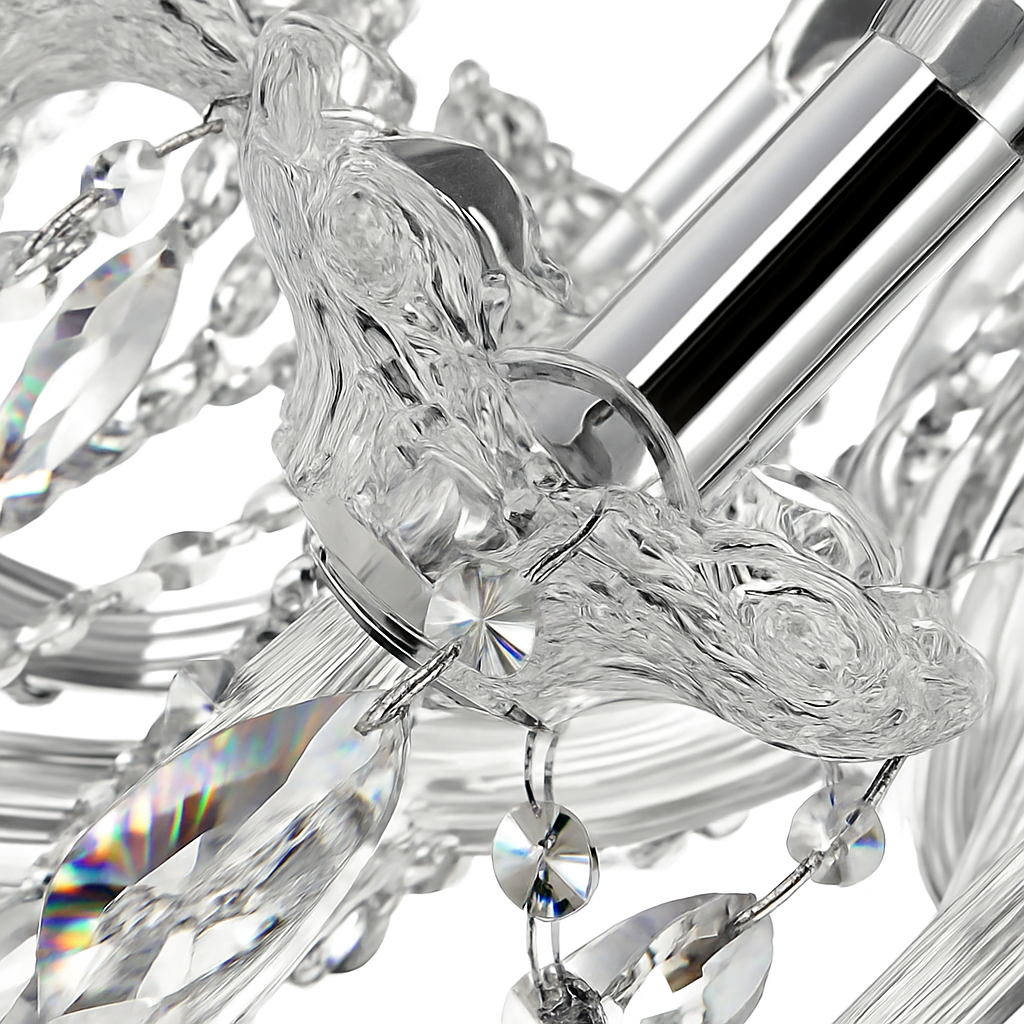 lustre en cristal moderne pour une décoration luxueuse - vue 4 sur 5