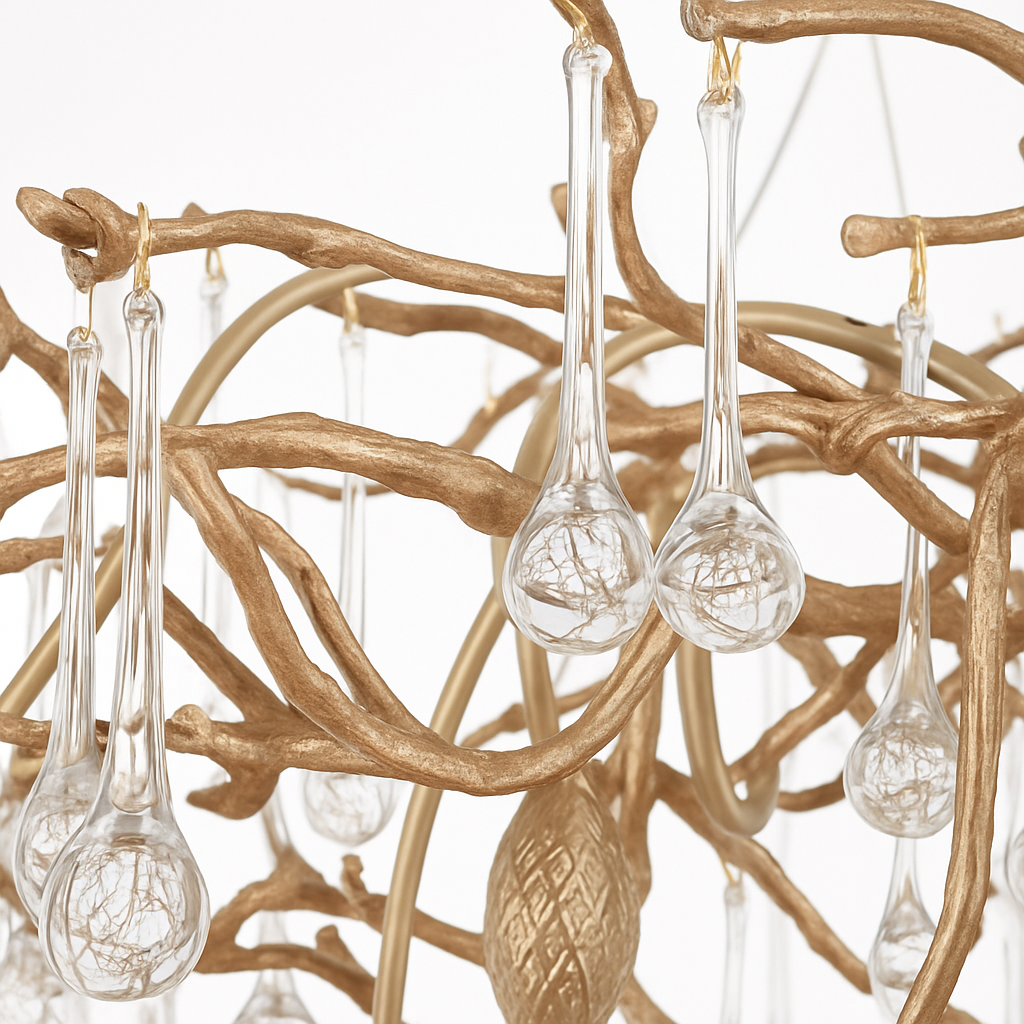 lustre en cristal rétro pour éclairage de luxe - vue 4 sur 7