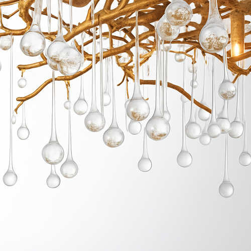 lustre en cristal rétro pour éclairage de luxe - vue 6 sur 7
