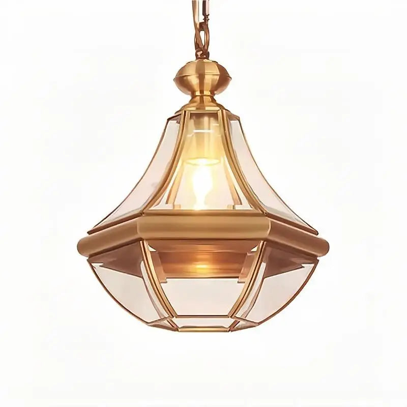 lustre en cuivre étanche style américain pour extérieur