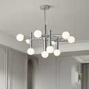 lustre en métal chrome style designer art décor