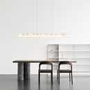 lustre en marbre et acier inoxydable à led dimmable