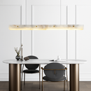 lustre en marbre et acier inoxydable à led dimmable