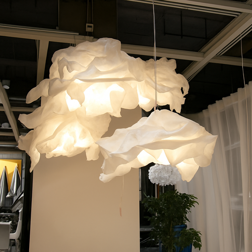 lustre en papier nuage pour décoration intérieure moderne et élégante - vue 4 sur 6
