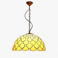 lustre en perles de cristal rétro pour éclairage élégant