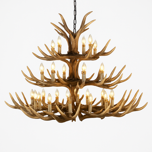 lustre en résine en forme de bois de cerf pour décoration de maison - vue 23 sur 24