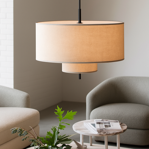 lustre en tissu fait main style rétro pour divers espaces - vue 5 sur 8