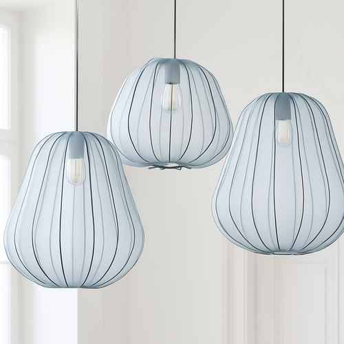 lustre en tissu wabi-sabi pour restaurant et bar décoratif - vue 4 sur 14