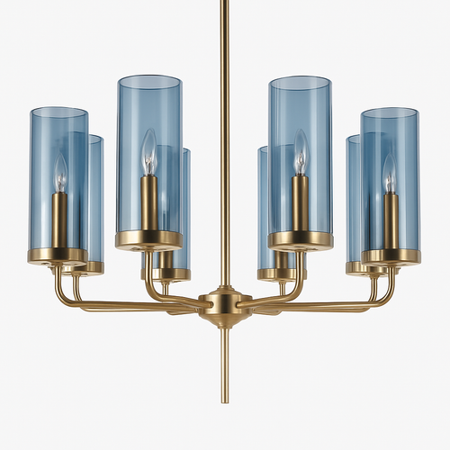 lustre en verre moderne 6 à 15 têtes design nordique luminaire intérieur - vue 10 sur 16
