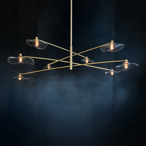lustre en verre suspension métal hauteur réglable éclairage - vue 3 sur 18