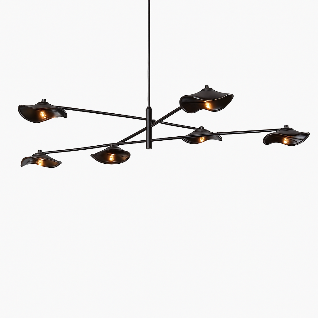 lustre en verre suspension métal hauteur réglable éclairage - vue 3 sur 18
