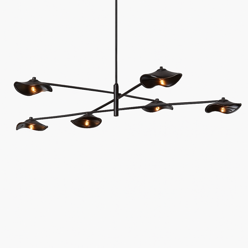 lustre en verre suspension métal hauteur réglable éclairage - vue 4 sur 18