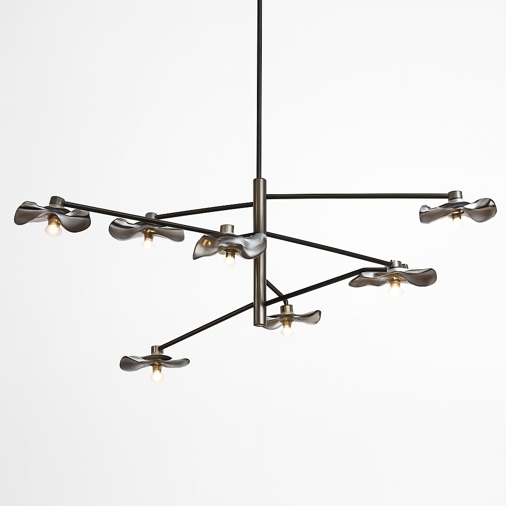 lustre en verre suspension métal hauteur réglable éclairage - vue 4 sur 18