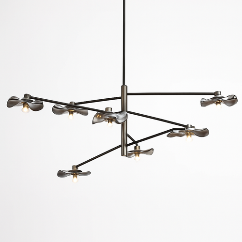 lustre en verre suspension métal hauteur réglable éclairage - vue 5 sur 18