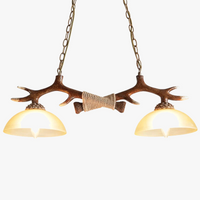 lustre led antique en résine nordique pour restaurant et bar