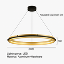 lustre led circulaire de luxe pour décoration intérieure moderne