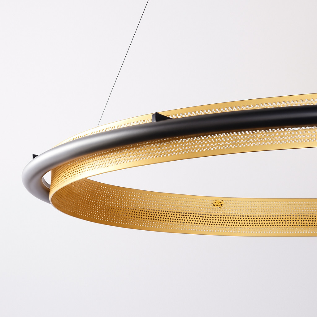 lustre led circulaire de luxe pour décoration intérieure moderne - vue 5 sur 14