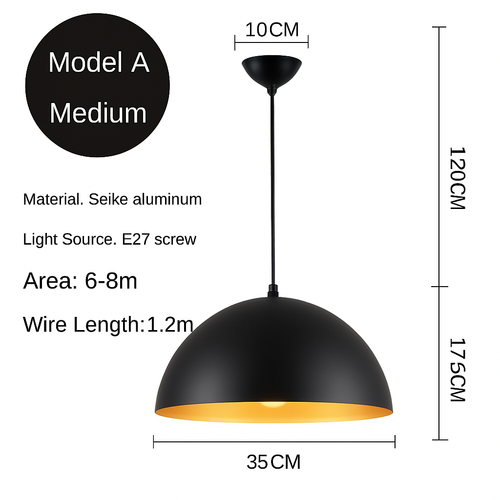 lustre led créatif style industriel rétro pour restaurant - vue 20 sur 23