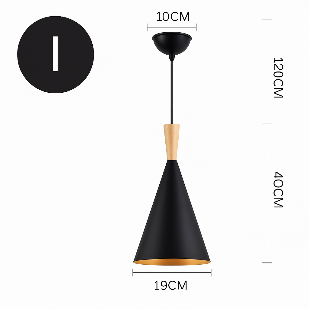 lustre led créatif style industriel rétro pour restaurant - vue 21 sur 23