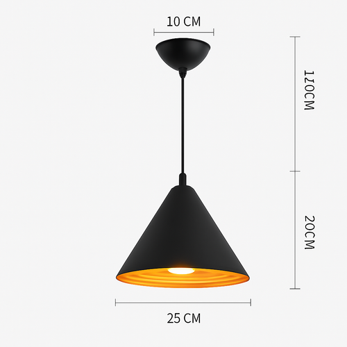 lustre led créatif style industriel rétro pour restaurant - vue 23 sur 23