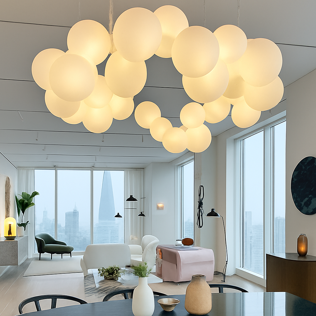 Lustre LED design moderne pour décoration intérieure - vue 4 sur 10