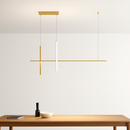 Lustre led dimmable noir minimaliste moderne