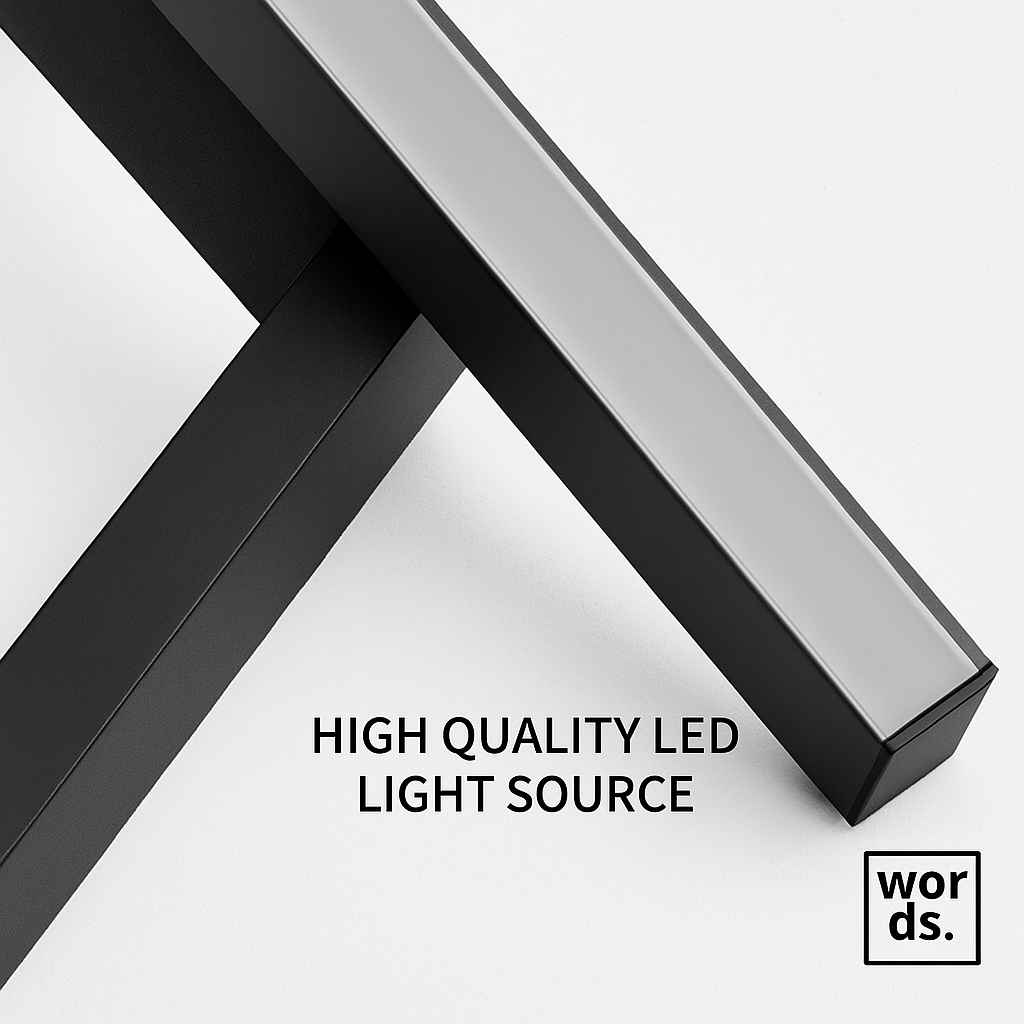 Lustre led dimmable noir minimaliste moderne - vue 5 sur 12