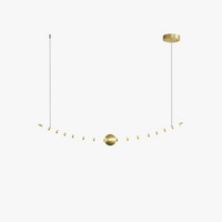 lustre led funky doré argenté pour éclairage intérieur décoratif
