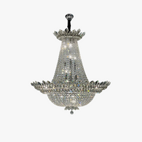lustre led k9 cristal palace à intensité variable pour un éclairage élégant