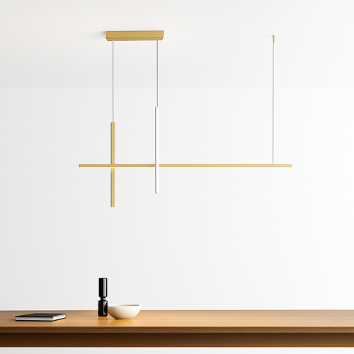Lustre Led minimaliste moderne dimmable noir pour Table salle à manger cuisine Bar Suspension éclairage Suspension Design Lustre - vue 3 sur 12