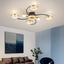 lustre led moderne en cristal pour éclairage intérieur