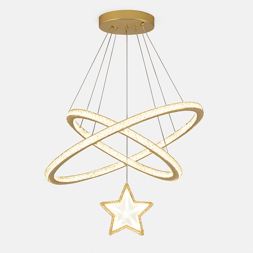 lustre led moderne en cristal pour éclairage intérieur - vue 11 sur 12